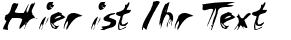 Ihre Vorschau von der Schriftart Chicken Scratch AOE