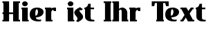 Ihre Vorschau von der Schriftart East Market