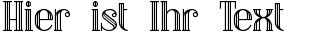 Ihre Vorschau von der Schriftart Debonair Inline