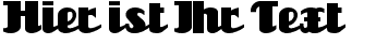 Ihre Vorschau von der Schriftart Unicorn