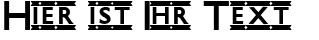 Ihre Vorschau von der Schriftart Underground