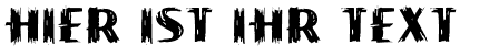 Ihre Vorschau von der Schriftart Paint Peel Initials
