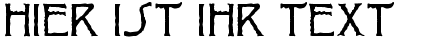 Ihre Vorschau von der Schriftart Ragged