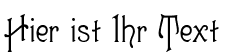 Ihre Vorschau von der Schriftart Guttenberg MF