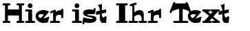 Ihre Vorschau von der Schriftart Hornswoggled