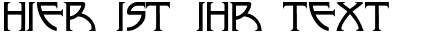 Ihre Vorschau von der Schriftart Nickley