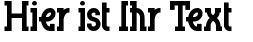 Ihre Vorschau von der Schriftart Blue Plate Special SW