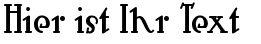Ihre Vorschau von der Schriftart Hut Sut Ralston