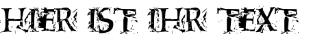 Ihre Vorschau von der Schriftart Blasphemy