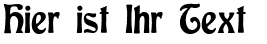 Ihre Vorschau von der Schriftart Baldur