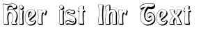 Ihre Vorschau von der Schriftart Baldur Shadow