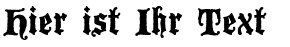 Ihre Vorschau von der Schriftart Blackwood Castle