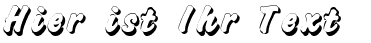 Ihre Vorschau von der Schriftart Challenge Shadow