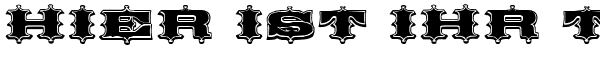 Ihre Vorschau von der Schriftart Circus Ornate