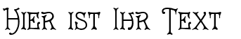 Ihre Vorschau von der Schriftart Cruickshank