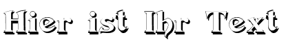 Ihre Vorschau von der Schriftart Devinne Swash Shadow