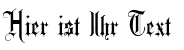 Ihre Vorschau von der Schriftart Fancy Card Text