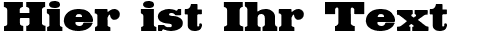 Ihre Vorschau von der Schriftart Fette Egyptienne