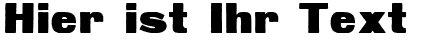 Ihre Vorschau von der Schriftart Fette Steinschrift