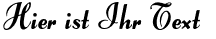 Ihre Vorschau von der Schriftart Forelle