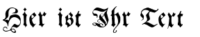 Ihre Vorschau von der Schriftart Gebetbuch Fraktur