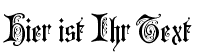 Ihre Vorschau von der Schriftart Grusskarten Gotisch