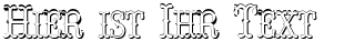 Ihre Vorschau von der Schriftart Hoedown Shadow