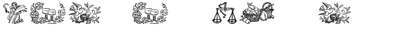 Ihre Vorschau von der Schriftart Jahreskreis