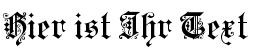 Ihre Vorschau von der Schriftart Kaiserzeit Gotisch