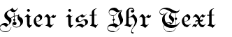 Ihre Vorschau von der Schriftart Kanzlei