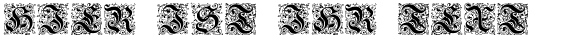 Ihre Vorschau von der Schriftart Kanzlei Initialen