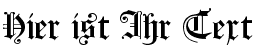 Ihre Vorschau von der Schriftart Koenigsberger Gotisch
