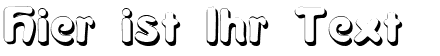 Ihre Vorschau von der Schriftart La Negrita Shadow
