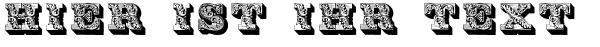 Ihre Vorschau von der Schriftart Lettres ombres ornes