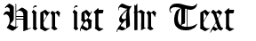 Ihre Vorschau von der Schriftart Lohengrin