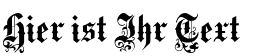Ihre Vorschau von der Schriftart Medici Text