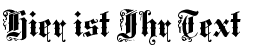 Ihre Vorschau von der Schriftart Middle Saxony Text