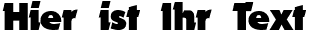 Ihre Vorschau von der Schriftart Nougat