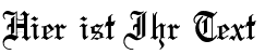 Ihre Vorschau von der Schriftart Olde English