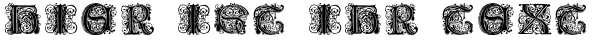 Ihre Vorschau von der Schriftart Paulus Franck Initialen