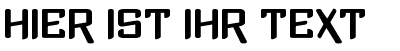 Ihre Vorschau von der Schriftart Xtreme Chrome