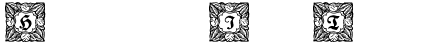 Ihre Vorschau von der Schriftart Schmuck-Initialen 3