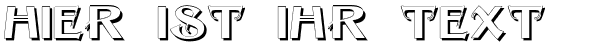 Ihre Vorschau von der Schriftart Sesame Shadow