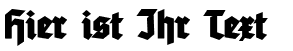 Ihre Vorschau von der Schriftart Tannenberg Fett