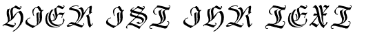 Ihre Vorschau von der Schriftart Thannhaeuser Zier