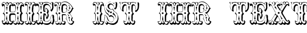 Ihre Vorschau von der Schriftart Trocadero