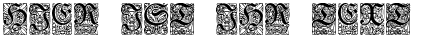 Ihre Vorschau von der Schriftart Unger-Fraktur Zierbuchstaben