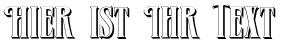 Ihre Vorschau von der Schriftart Verve Shadow