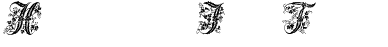 Ihre Vorschau von der Schriftart Victorian Initials One