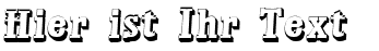 Ihre Vorschau von der Schriftart Waterloo Relief